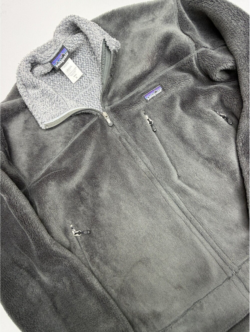 VTG Patagonia R4 Regulator Jacket Mens Size XL Dark Gray Fleece Polartec USA